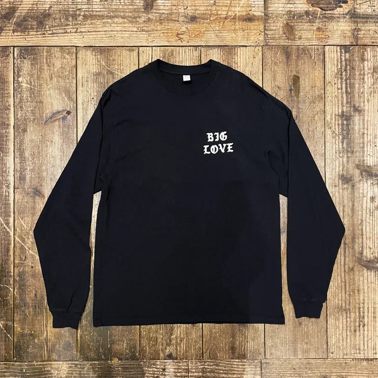 BIG LOVE 'CLASSIC LOGO -BLACK- *MADE WITH ECOCYCLE* LONG T-SHIRT'