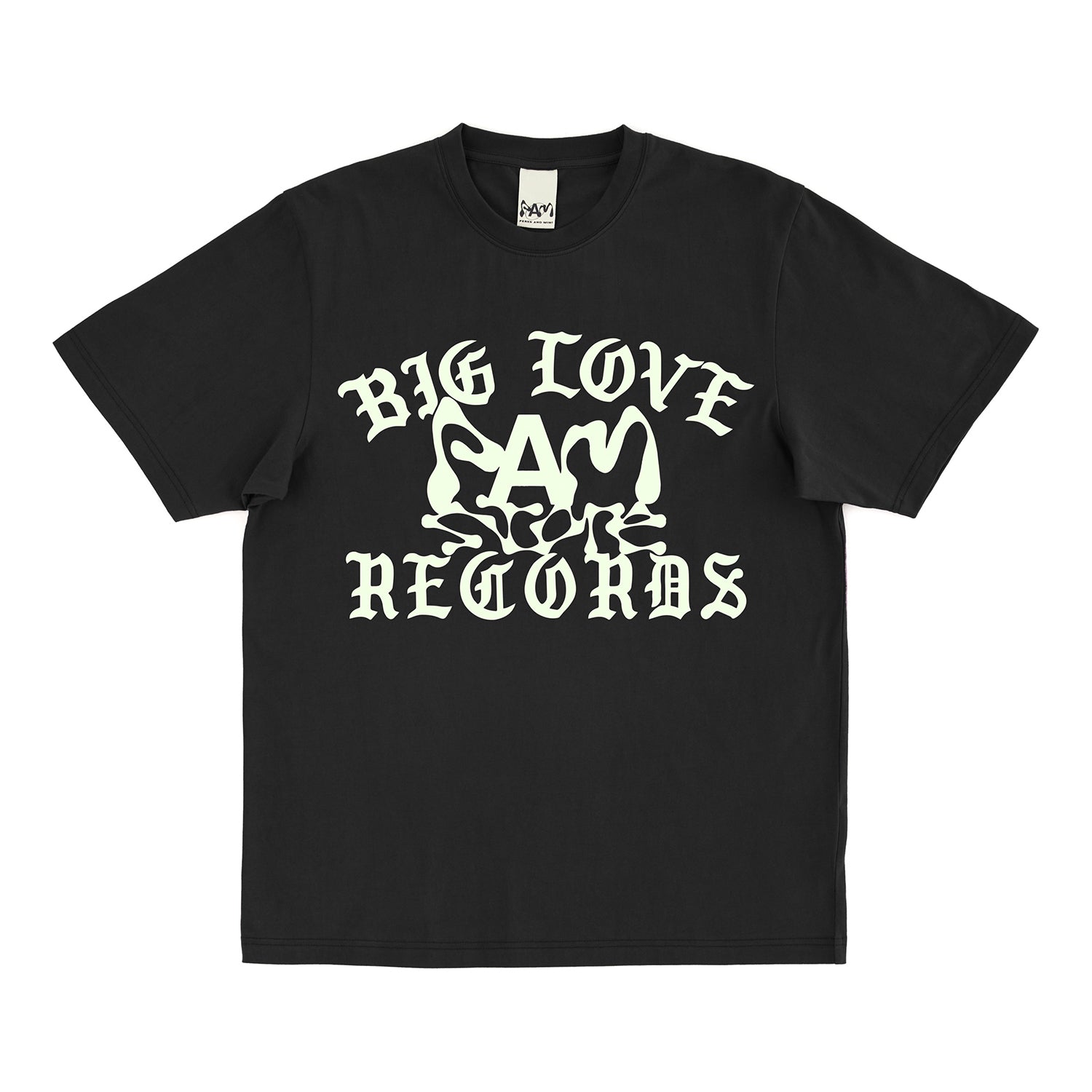 PAM X BIG LOVE RECORDS 'TEE -BLACK-'