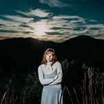 COURTNEY MARIE ANDREWS 'OLD FLOWERS -LTD. SONORAN SKY BLUE-'