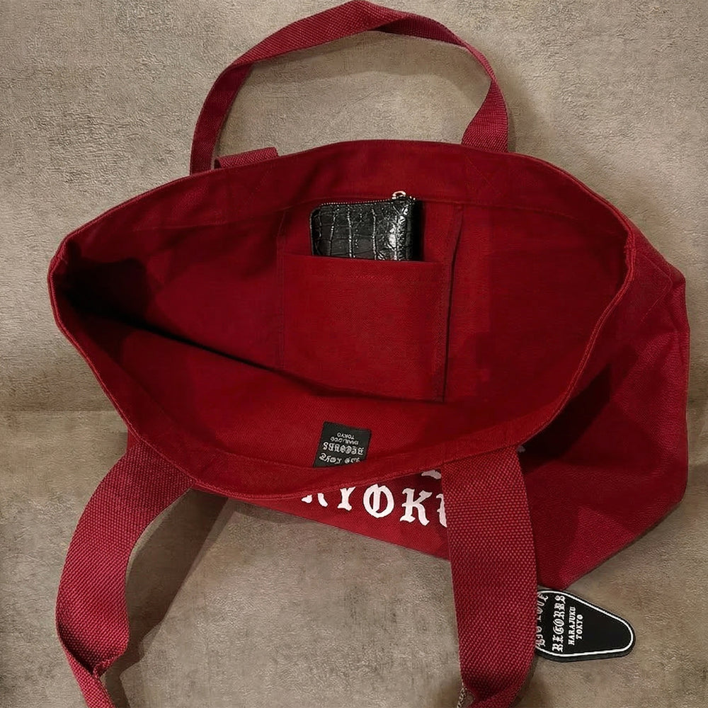 BIG LOVE 'TOTE BAG ORIGINAL -BURGUNDY-'