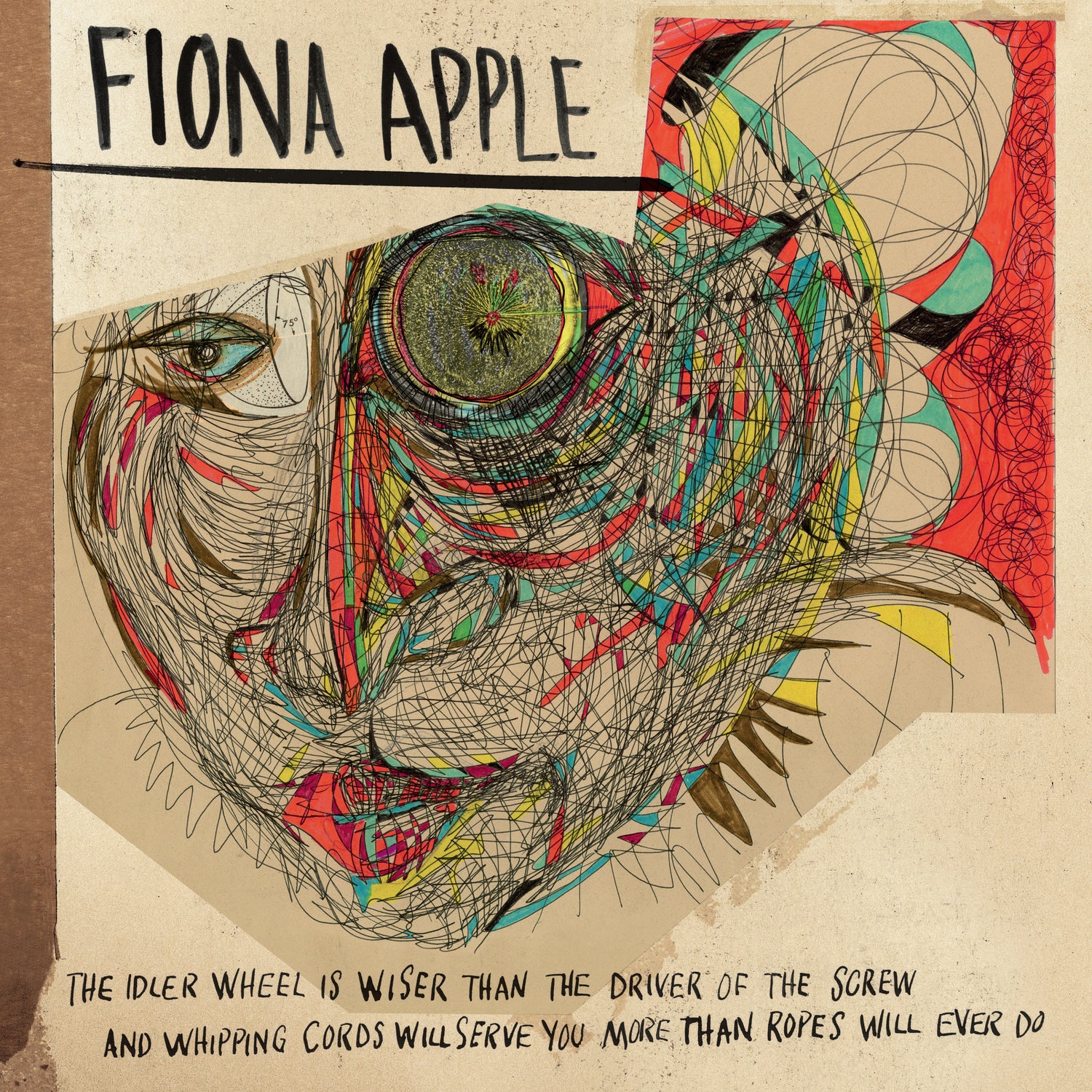 FIONA APPLE 'THE IDLER WHEEL IS WISER THAN THE DRIVER OF THE SCREW AND WHIPPING CORDS WILL SERVE YOU MORE THAN ROPES WILL EVER DO'